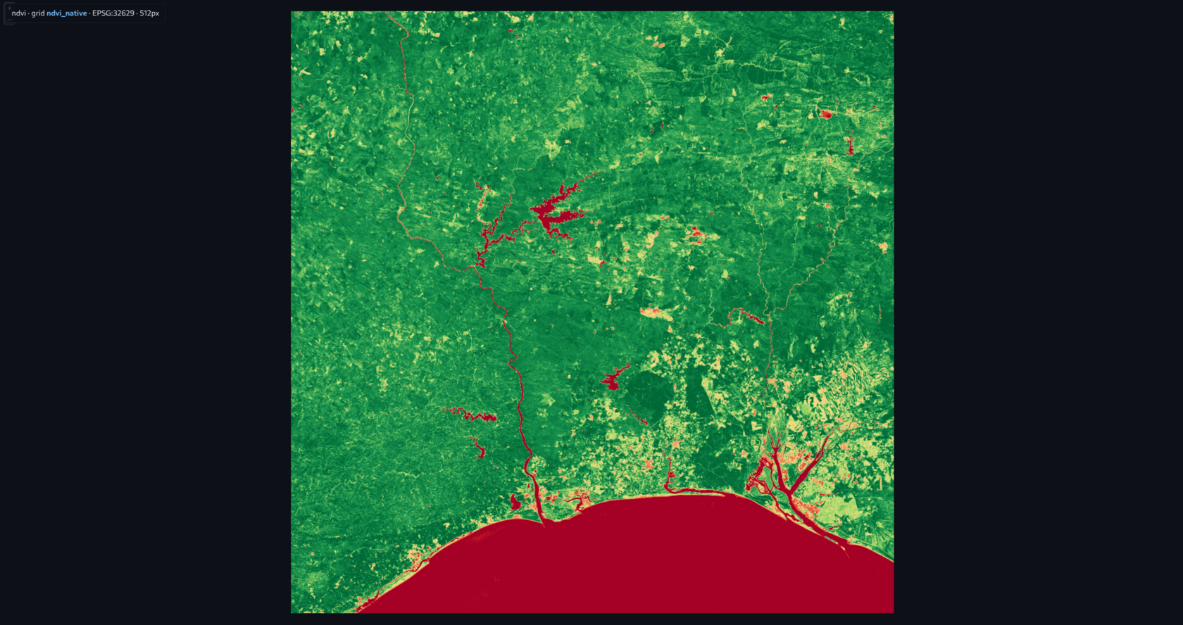 NDVI vegetation health