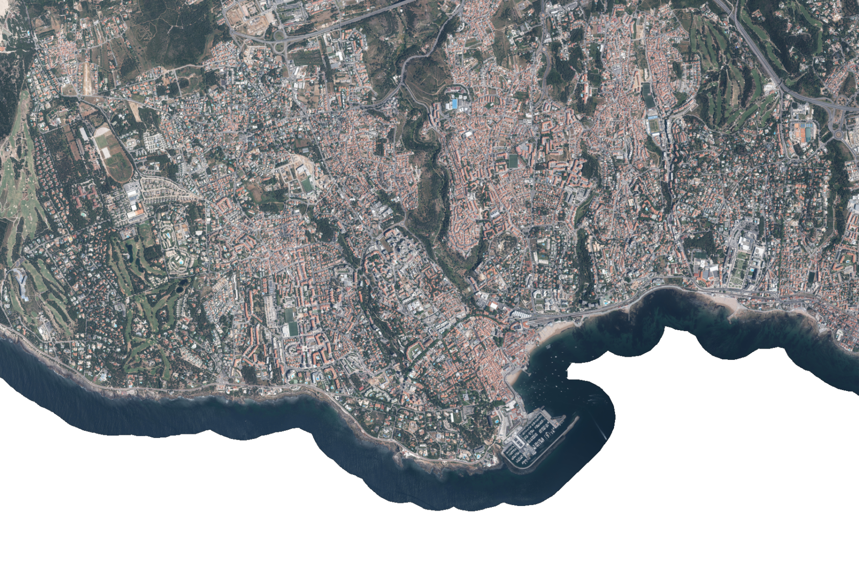 A Cascais orthophoto rendered to PNG by terraserve.render_png()